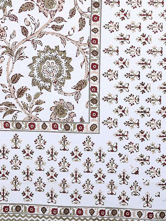 brask india 300 thread count cotton double king size bedsheet with pillow covers (bedsheet size 100 x 108 inch) (blue) - 18172501 -  Standard Image - 3