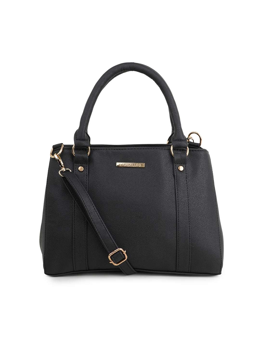 black leatherette (pu) handbag - 18172976 - Zoom Image - 0