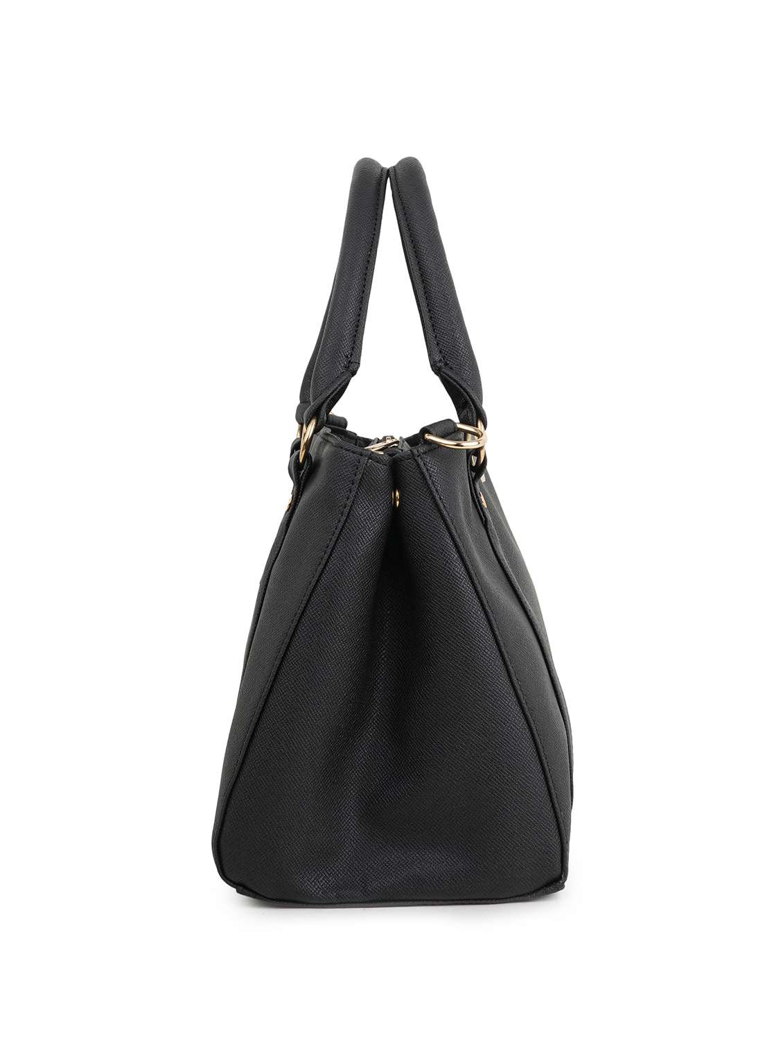black leatherette (pu) handbag - 18172976 - Standard Image - 5