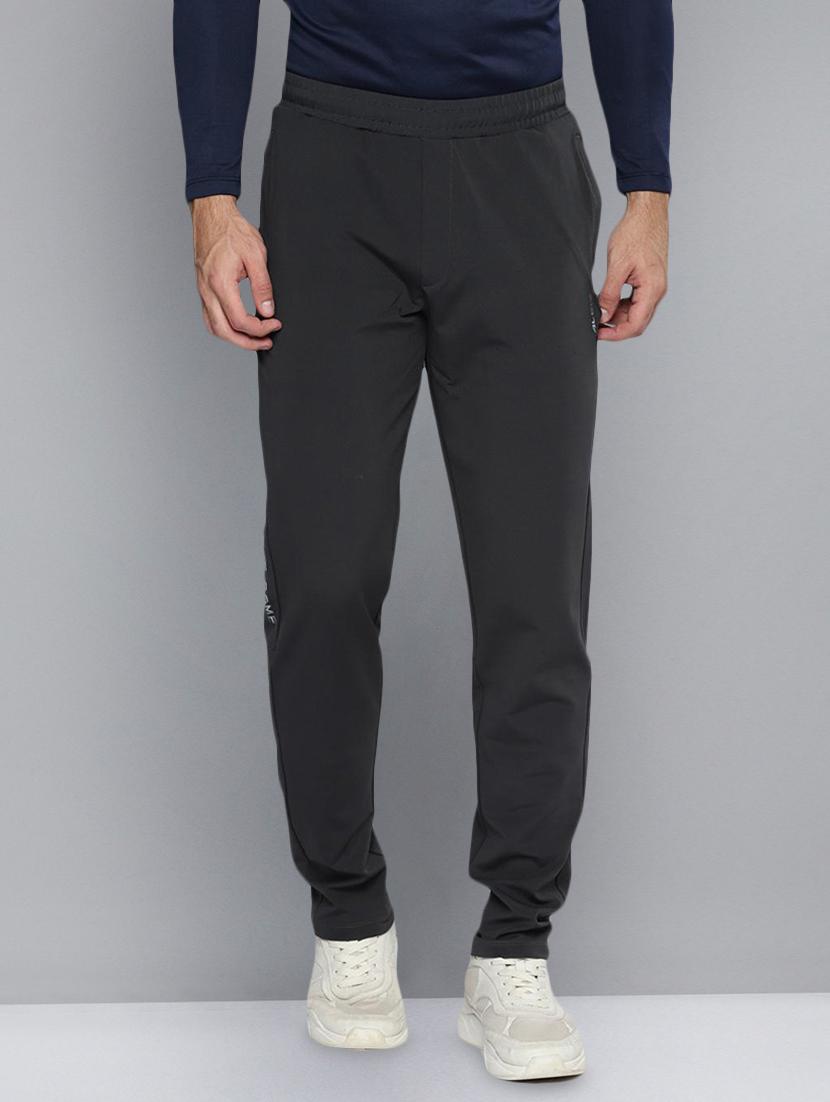 grey polyester  ankle length track pant - 18173044 -  Zoom Image - 0
