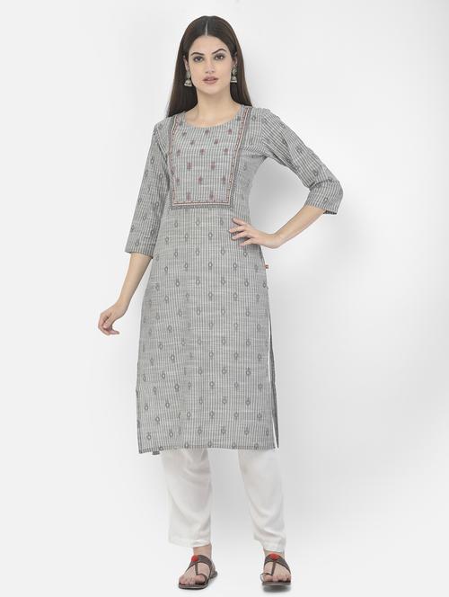 women's straight kurta - 18175551 - Standard Image - 0