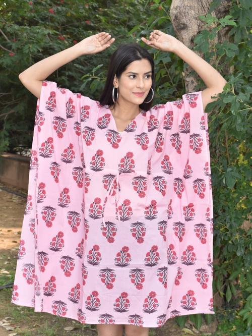 exclusive hand block printed kaftan  - 18178169 -  Standard Image - 0