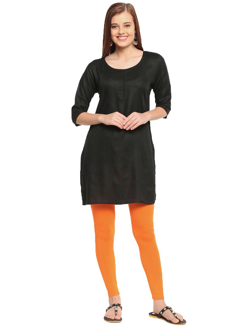orange solid legging - 18178517 - Standard Image - 3