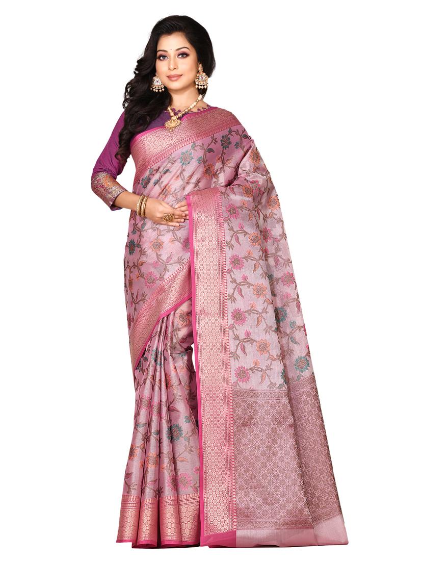 zari work banarasi saree with blouse - 18178616 - Zoom Image - 0