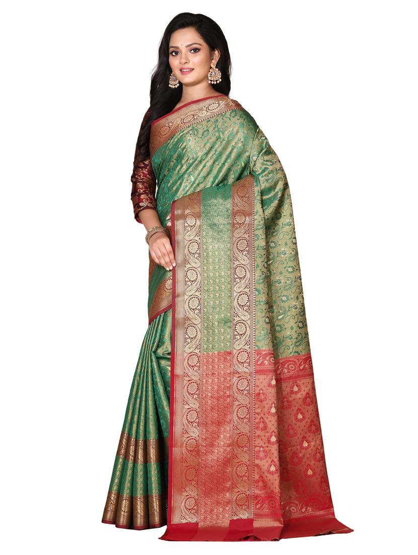 zari work kanjivaram saree - 18178619 - Zoom Image - 0