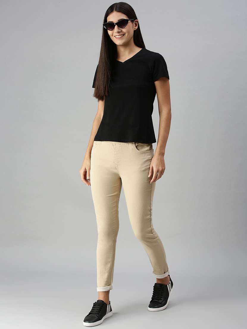 mid rise solid  jegging - 18178733 -  Standard Image - 3