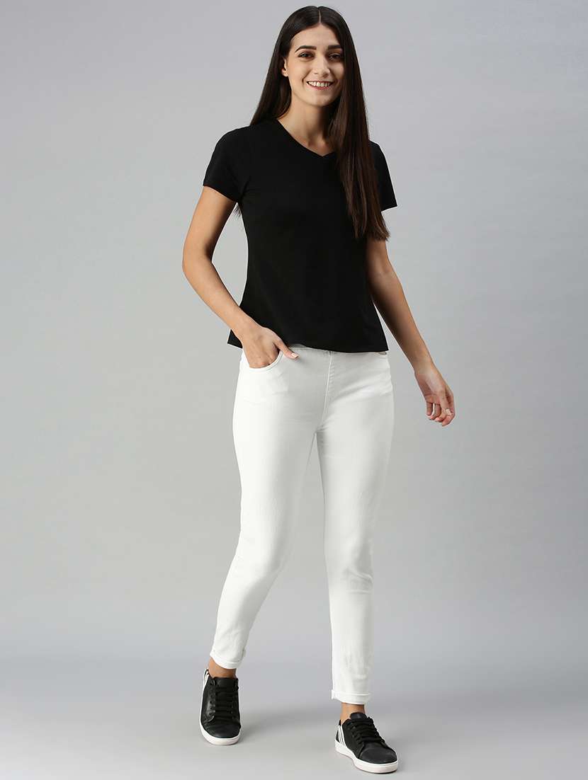 mid rise solid  jegging - 18178734 -  Standard Image - 3