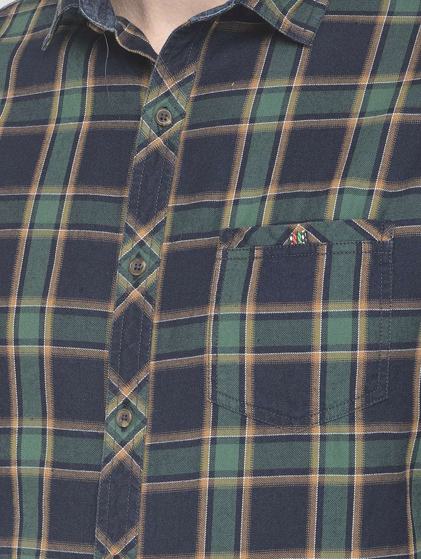 green checked casual shirt - 18178852 -  Standard Image - 5