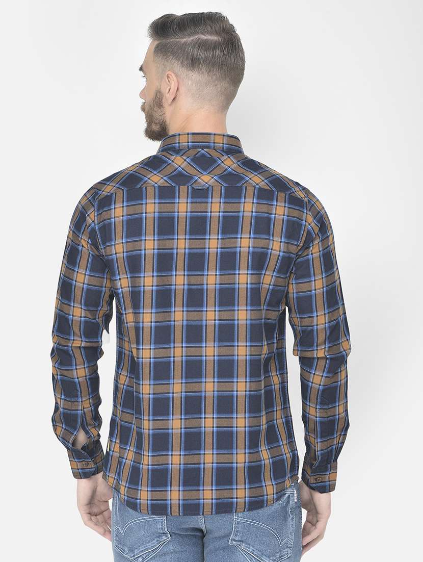 blue checked casual shirt - 18178853 -  Standard Image - 3