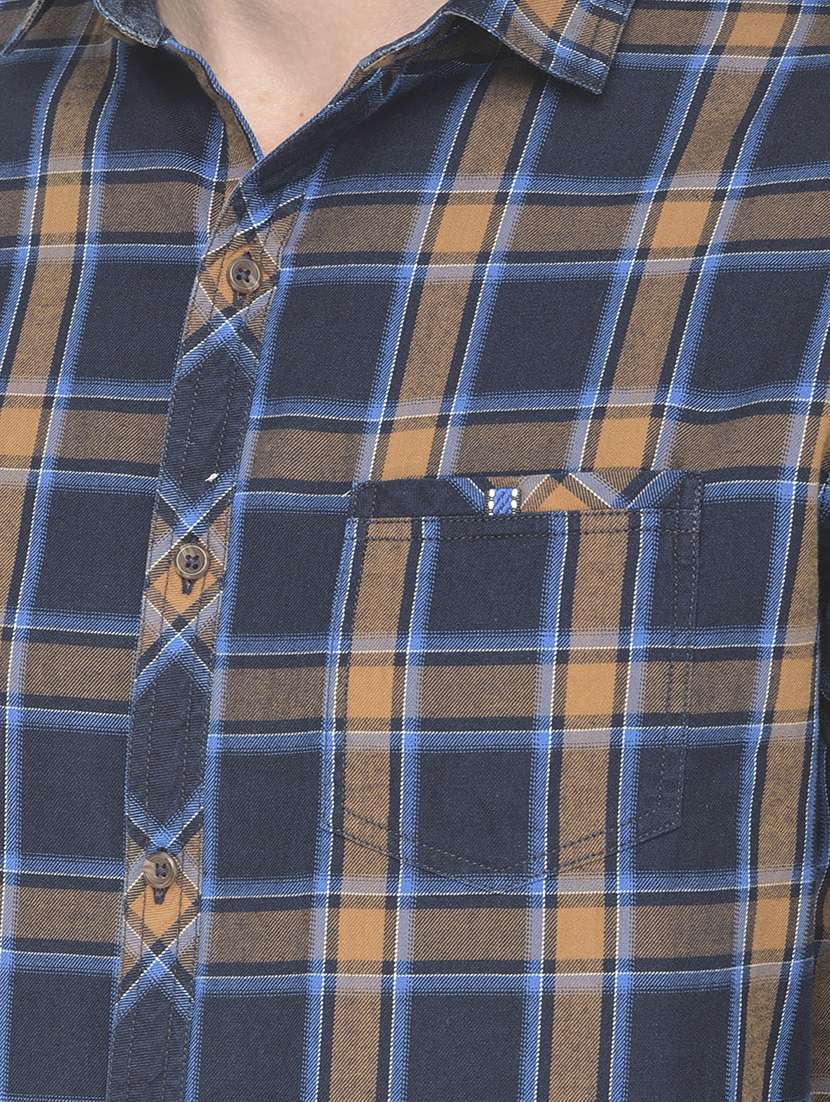 blue checked casual shirt - 18178853 -  Standard Image - 5