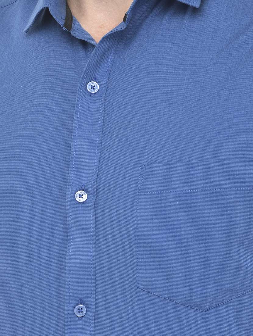 mens solids formal shirt - 18178874 - Standard Image - 5