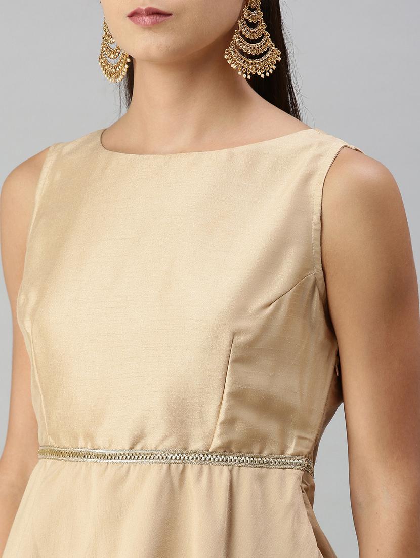 women's peplum round neck top - 18179284 - Standard Image - 3