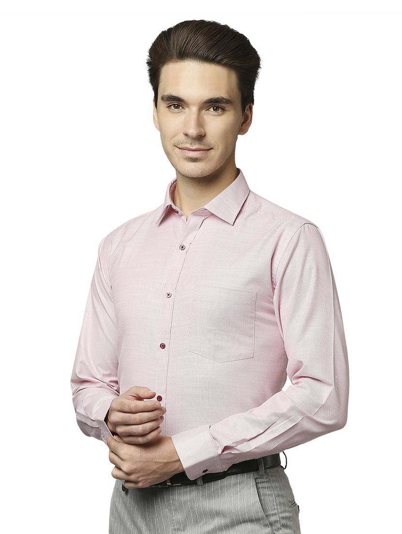 pink solid formal shirt - 18180128 -  Zoom Image - 0