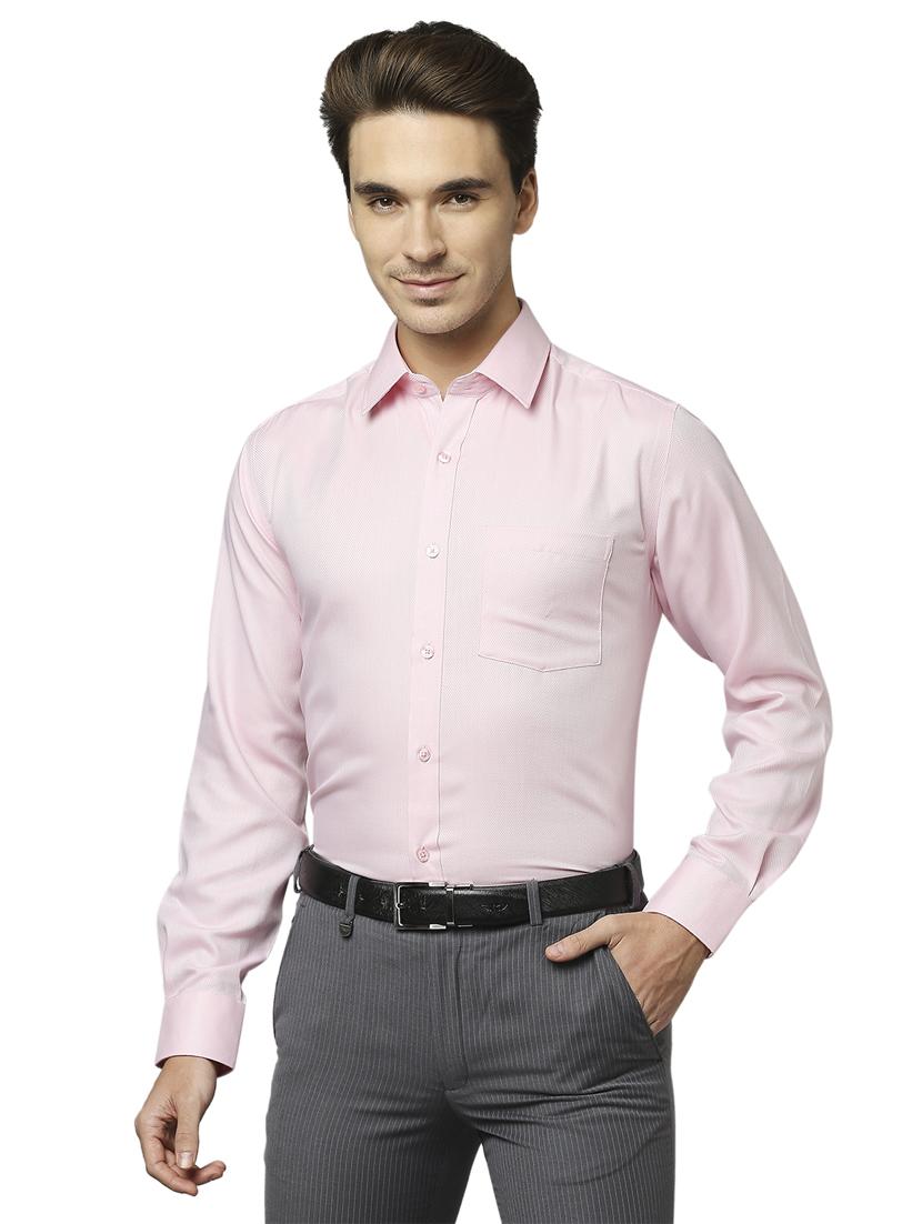 pink solid formal shirt - 18180150 - Zoom Image - 0