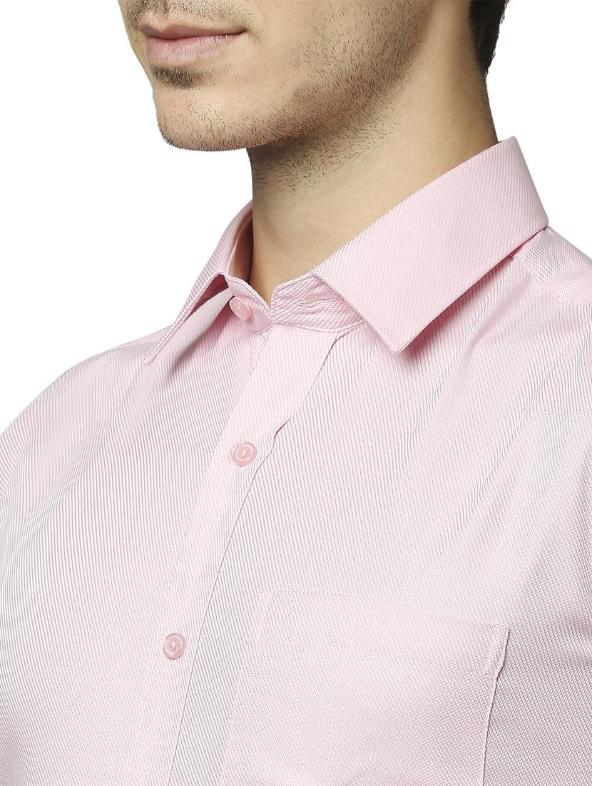 pink solid formal shirt - 18180150 - Standard Image - 5