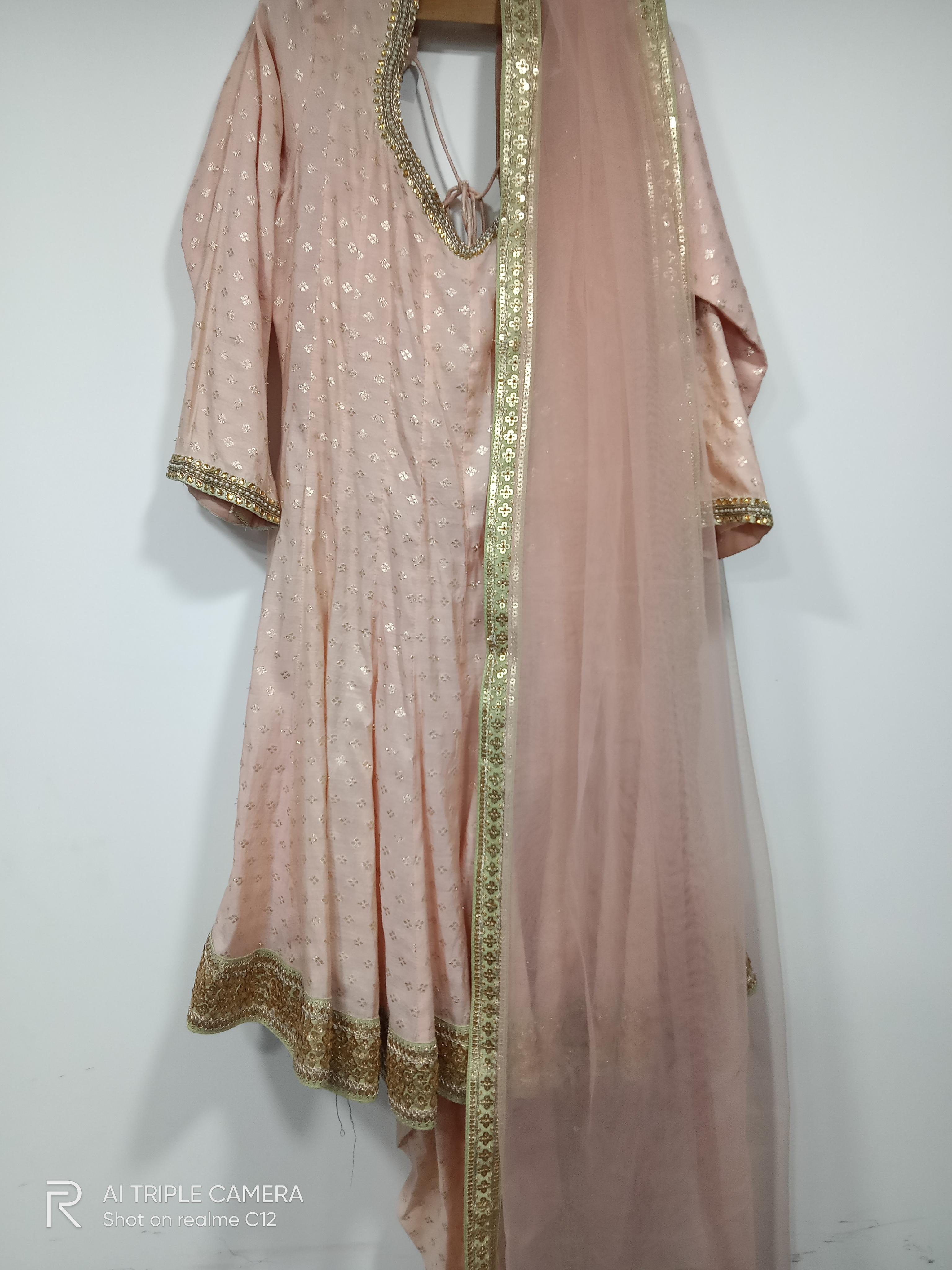 dress with silk dupatta - 18181166 - Zoom Image - 0