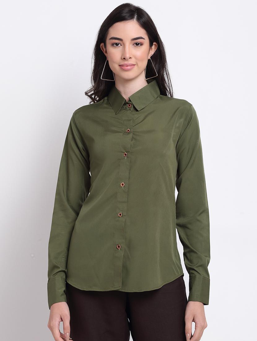 long sleeved solid shirt