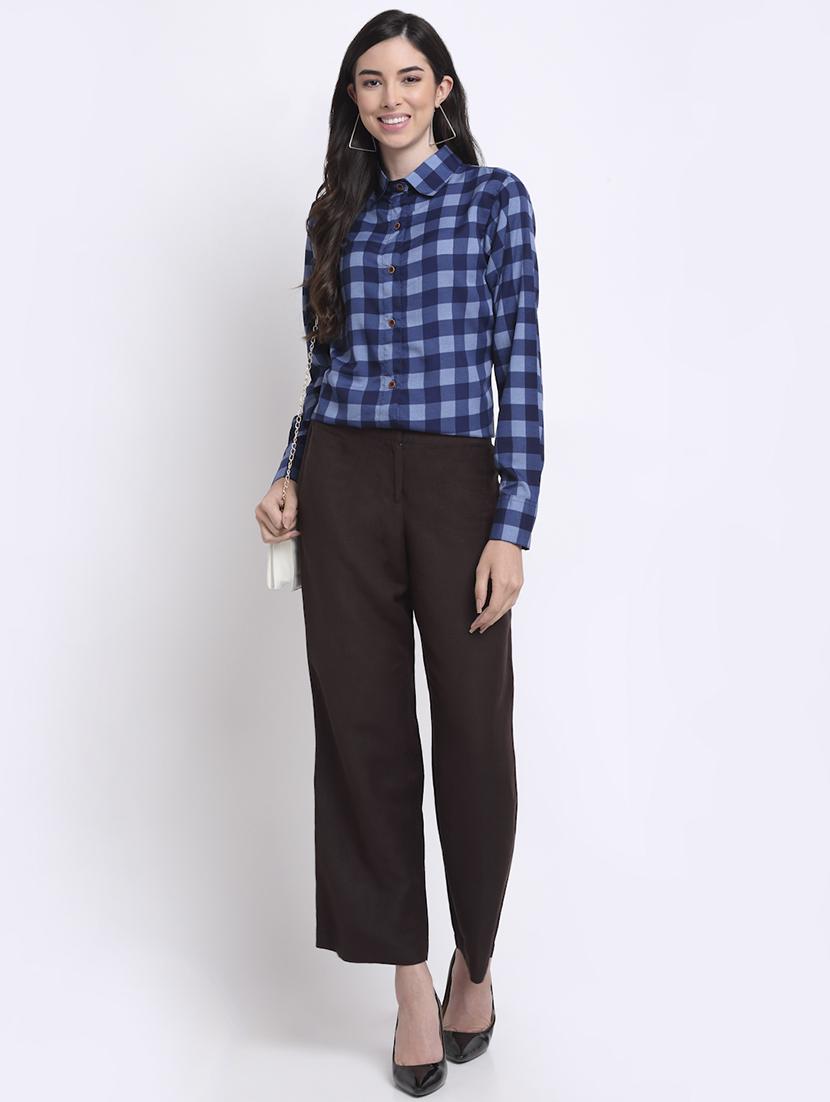long sleeved checkered shirt - 18182231 - Standard Image - 3