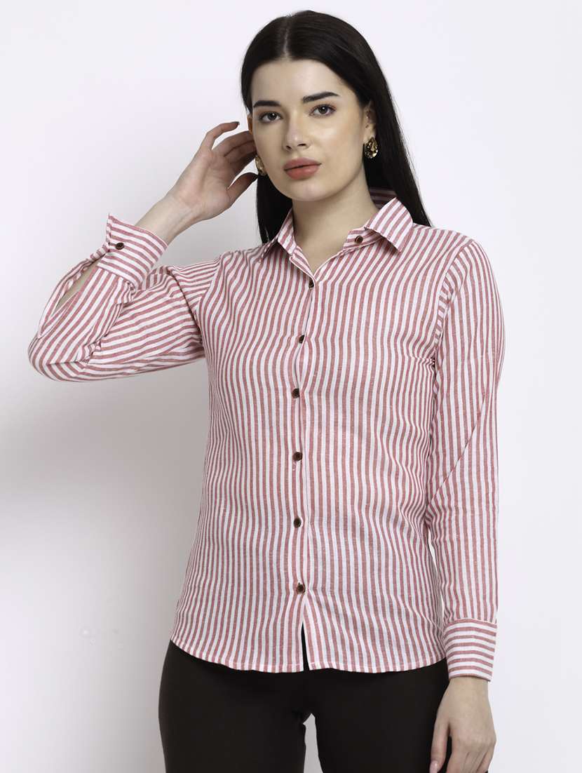 long sleeved striped shirt - 18182241 -  Zoom Image - 0