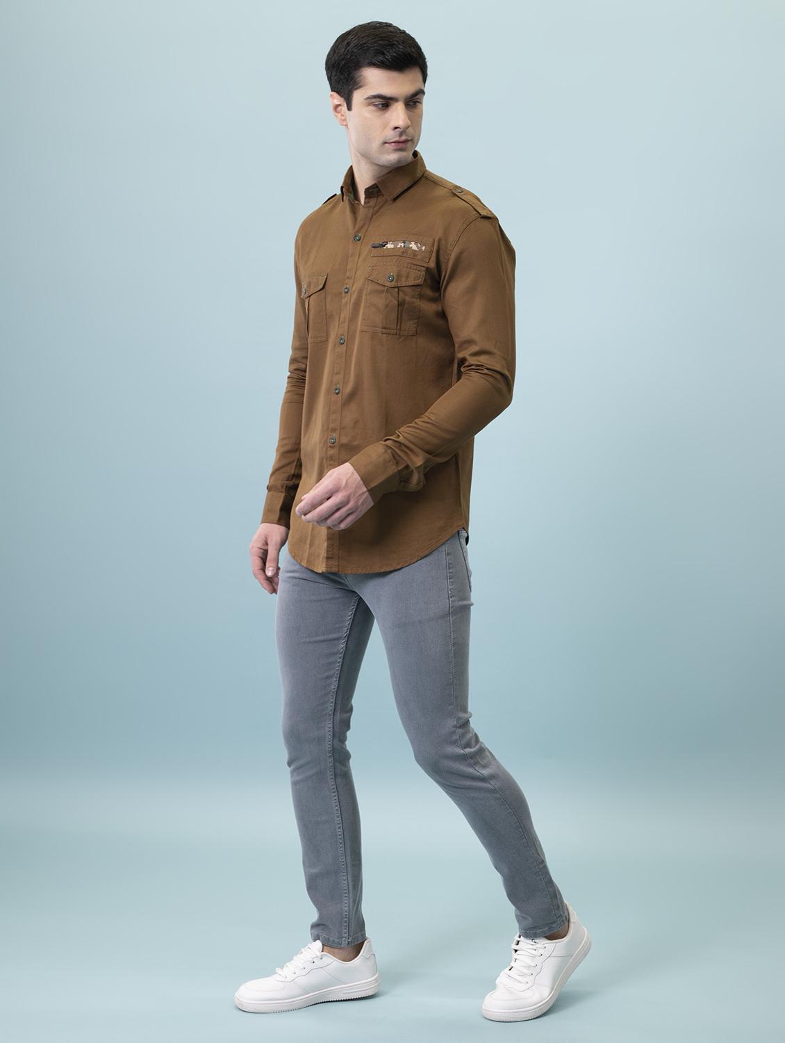 mens slim fit plain jeans - 18182298 - Standard Image - 3