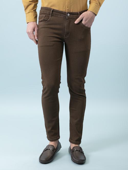 mens slim fit plain jeans - 18182311 - Standard Image - 0