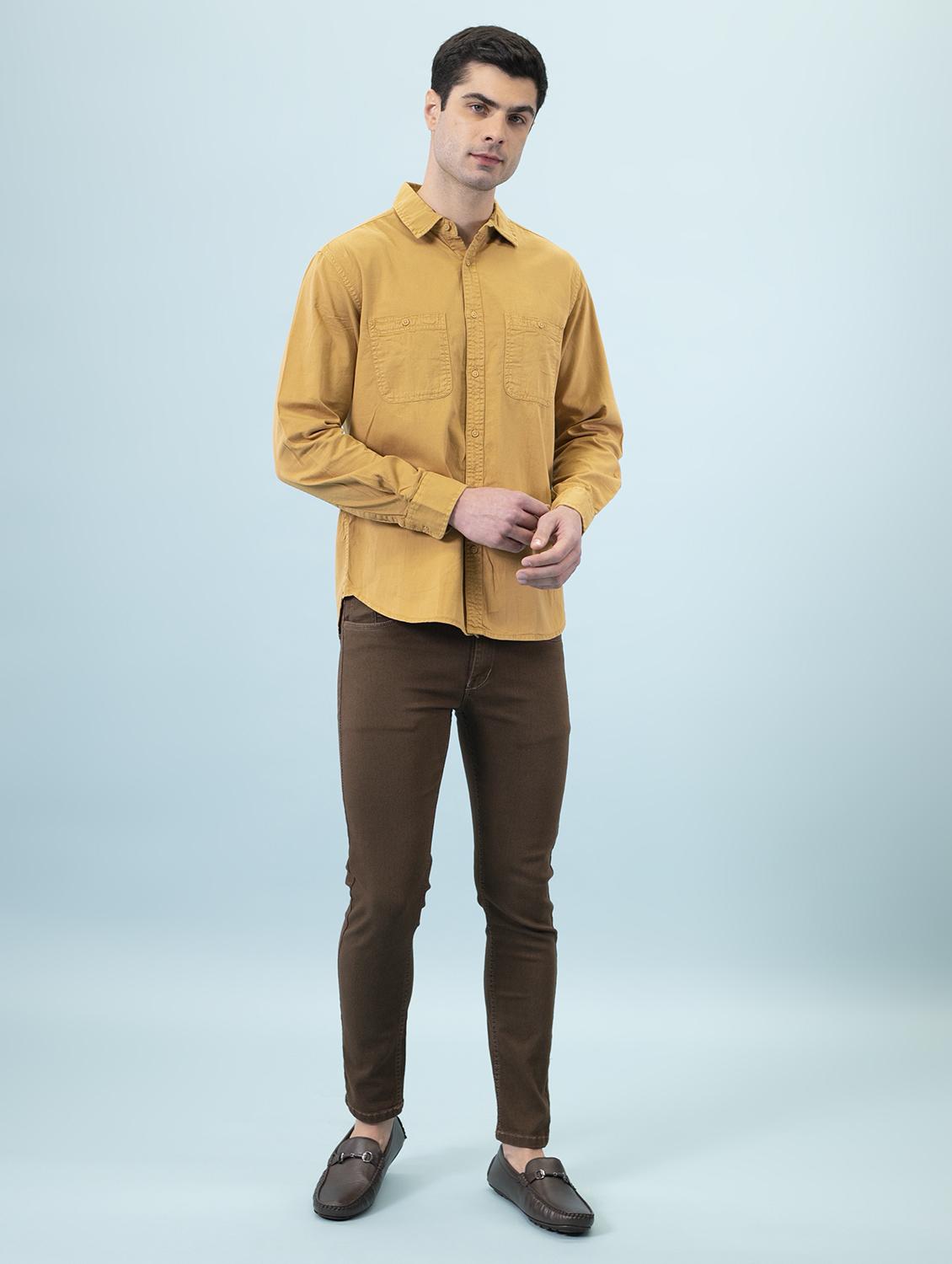 mens slim fit plain jeans - 18182311 - Standard Image - 3