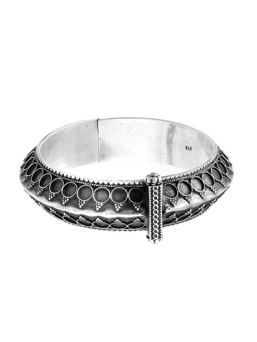 silver, oxidized adorable rawa bangle