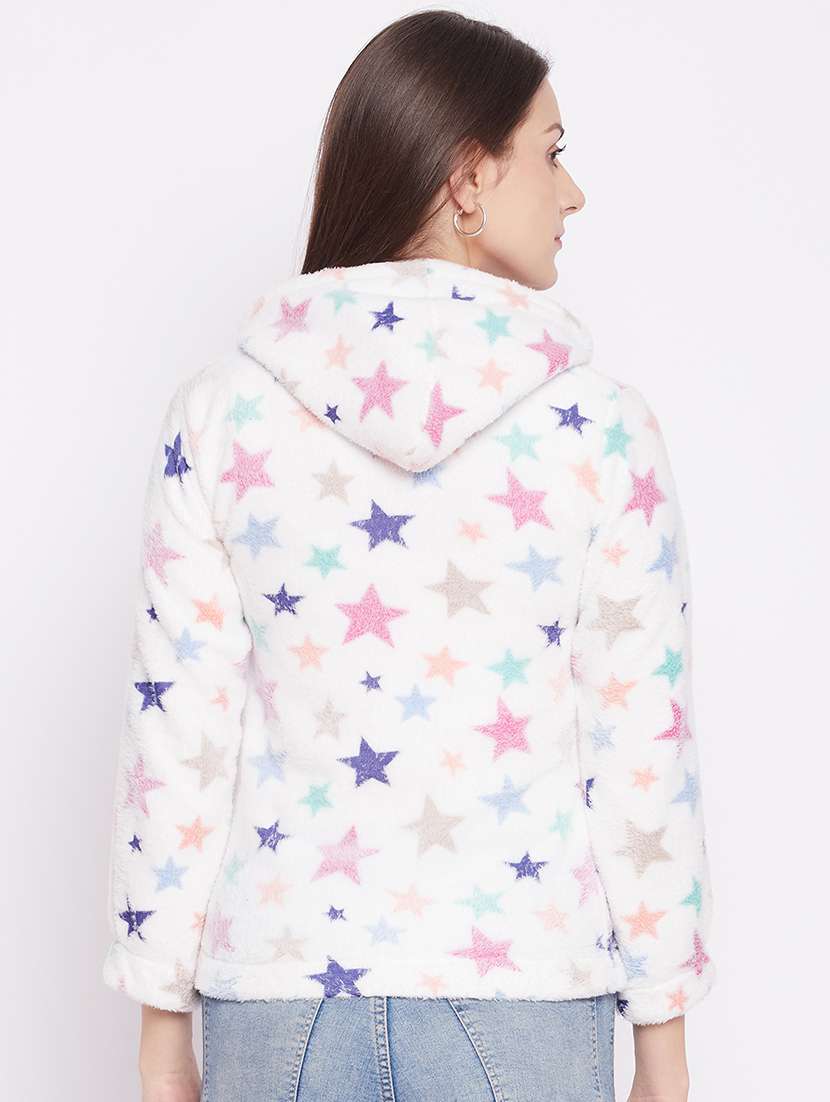 hooded neck printed sweatshirt - 18183171 -  Standard Image - 3