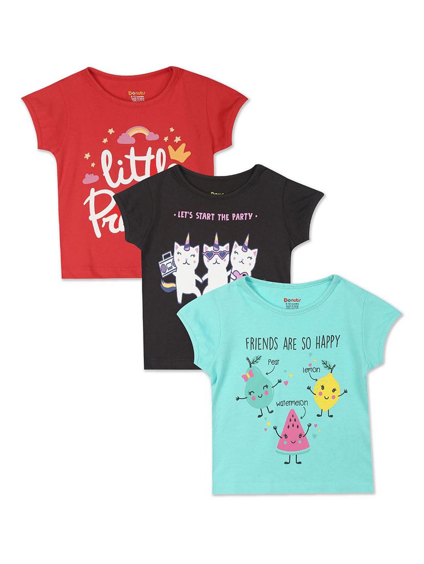 set of 3 pcs printed regular tee - 18183420 - Zoom Image - 0