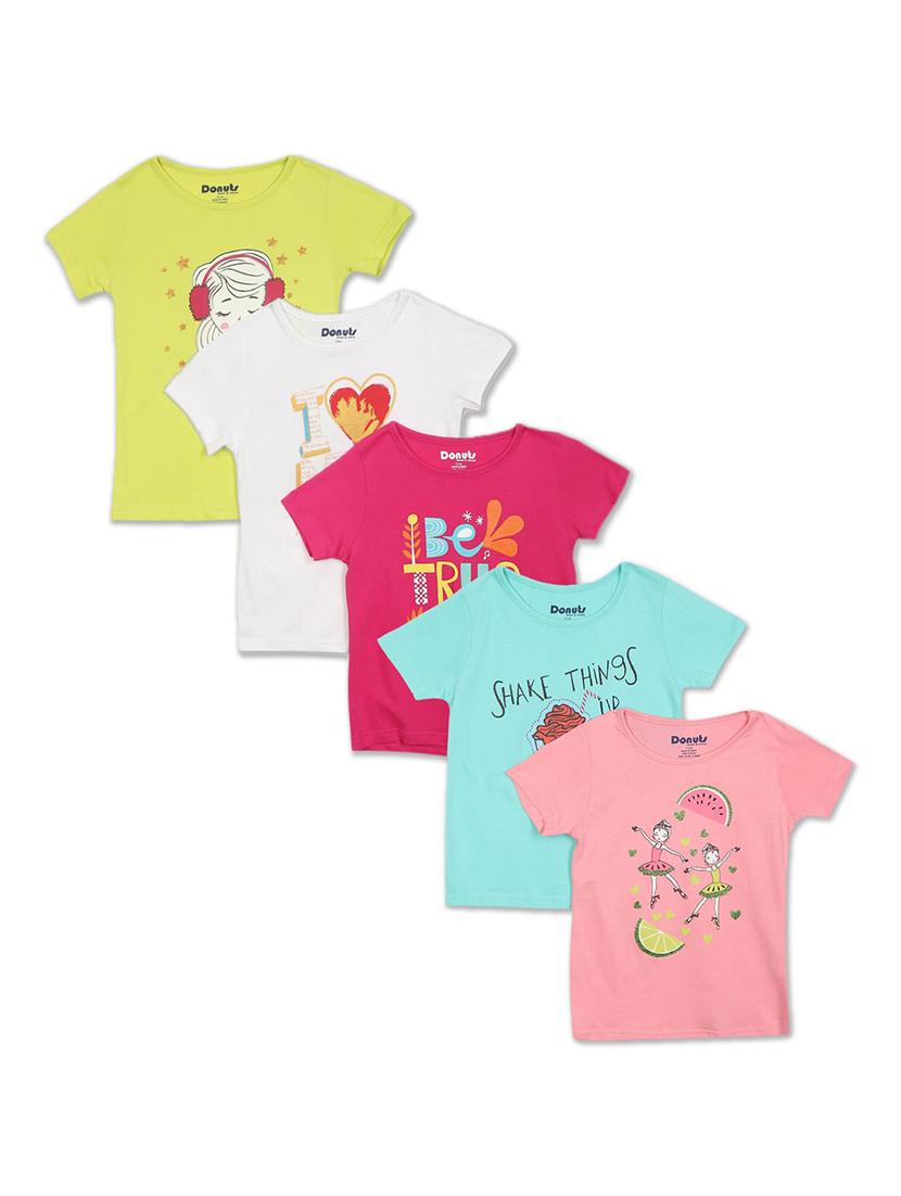 set of 5 pcs printed regular tee - 18183439 - Zoom Image - 0