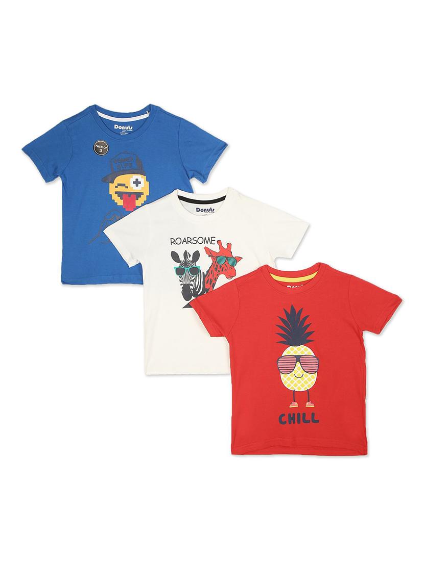 set of 3 pcs printed regular tee - 18183469 - Zoom Image - 0