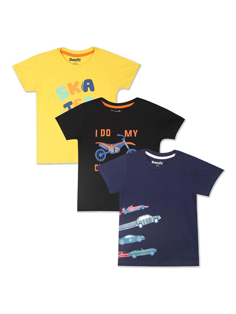 set of 3 pcs printed regular tee - 18183472 - Zoom Image - 0