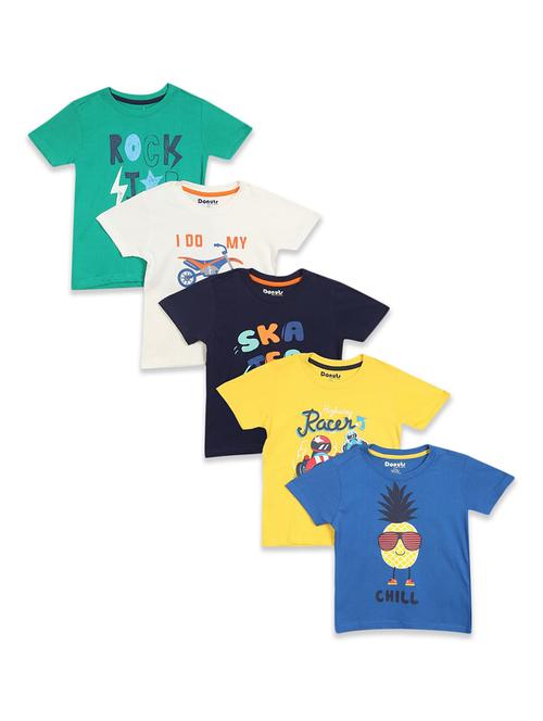 set of 5 pcs printed regular tee - 18183478 - Standard Image - 0