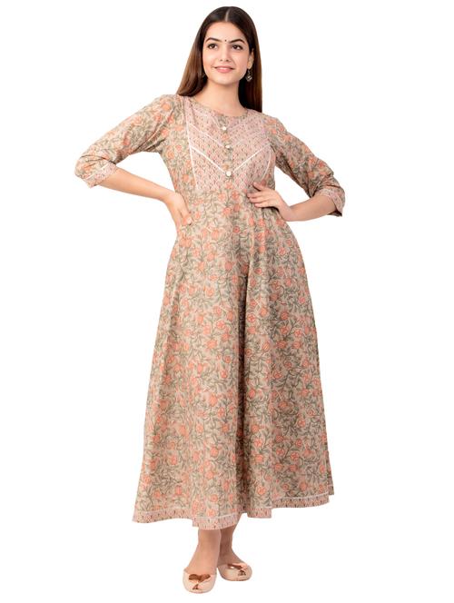 women's flared kurta - 18185572 -  Standard Image - 0