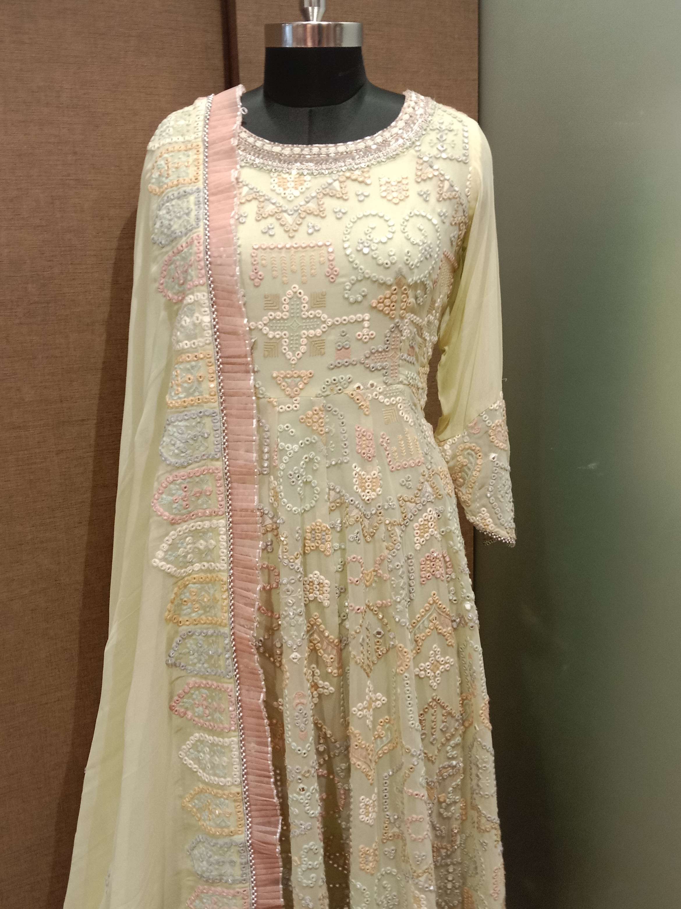 Buy online Ladies Gown With Dupatta 