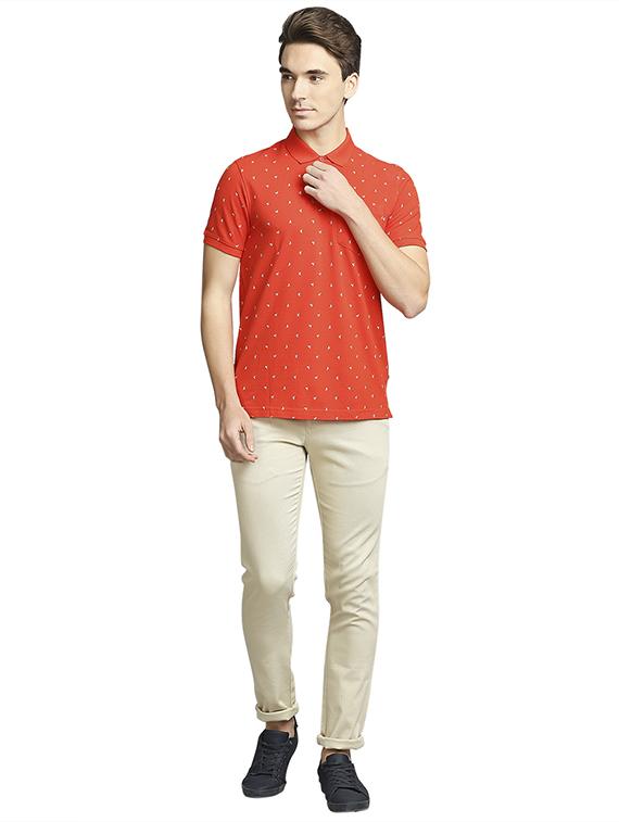 brown solid flat front casual trouser - 18186987 - Standard Image - 3