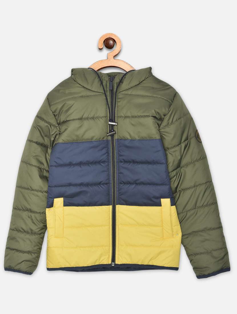 multi colored polyester quilted jackets & coat