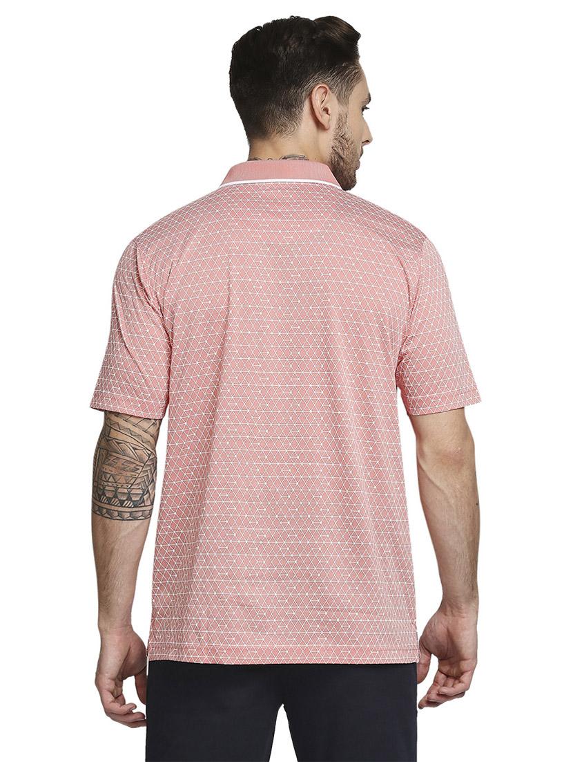 pink printed polo t-shirt - 18187132 - Standard Image - 3
