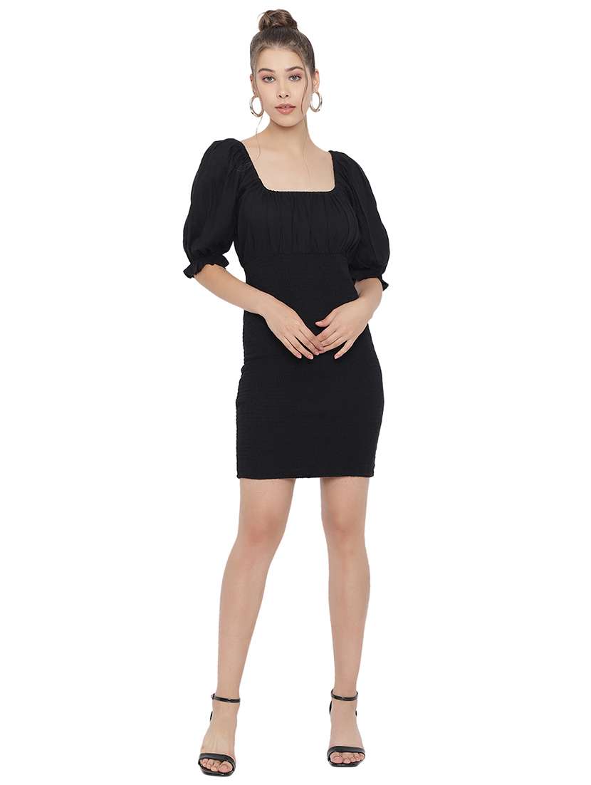 women's bodycon solid dress - 18187316 -  Standard Image - 3