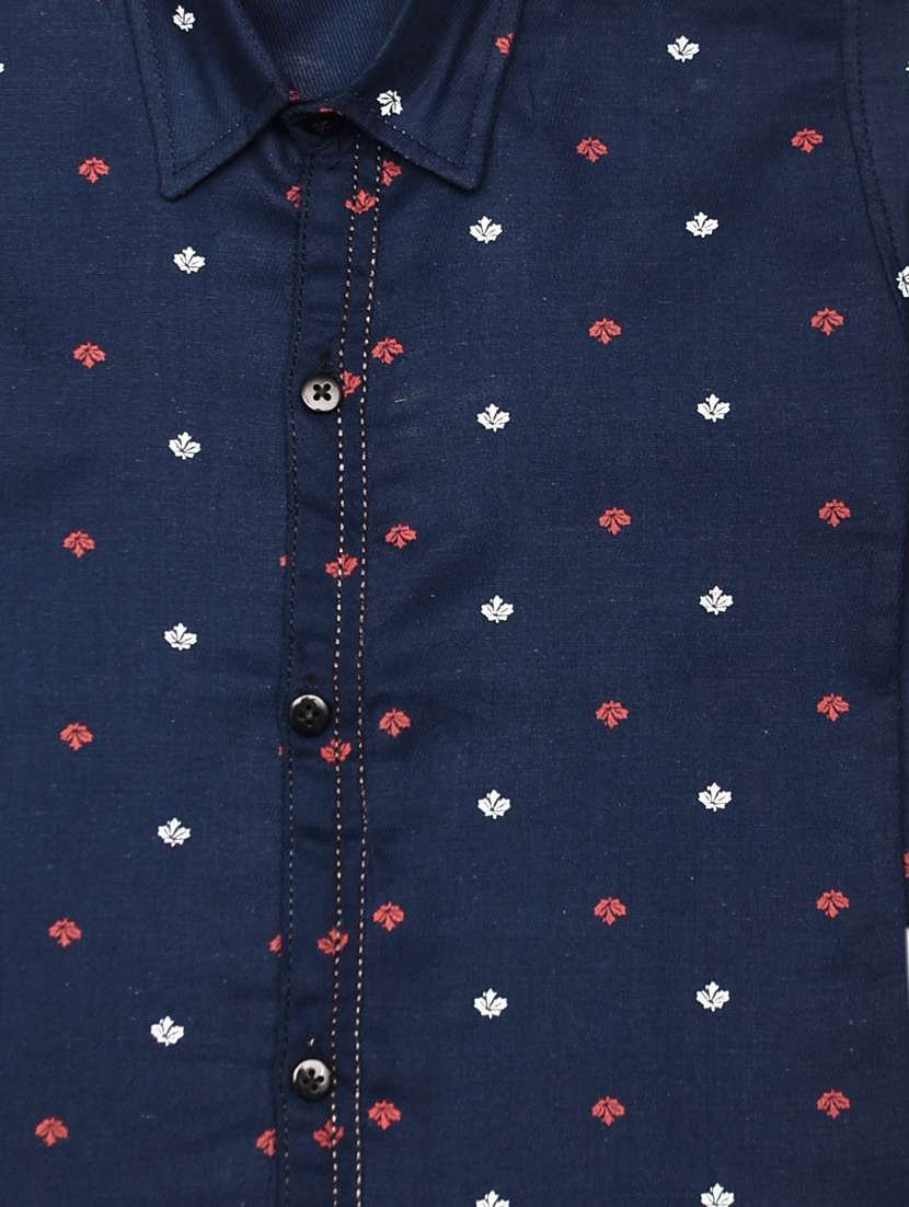 blue printed shirt - 18187379 - Standard Image - 3