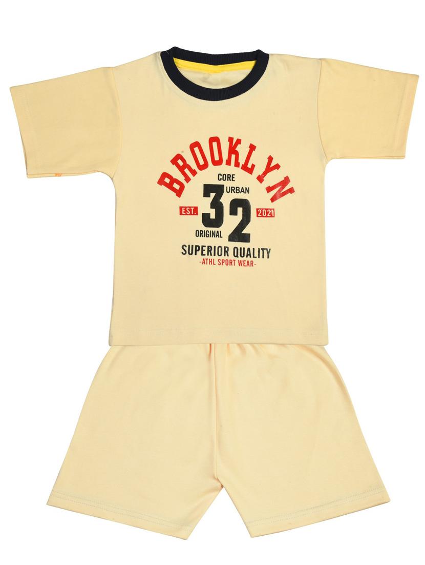 yellow printed combo set - 18187467 -  Zoom Image - 0