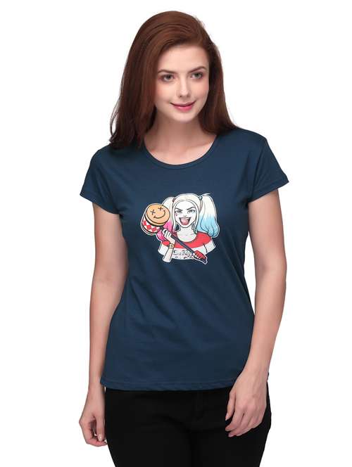 women's straight round neck top - 18187917 - Standard Image - 0
