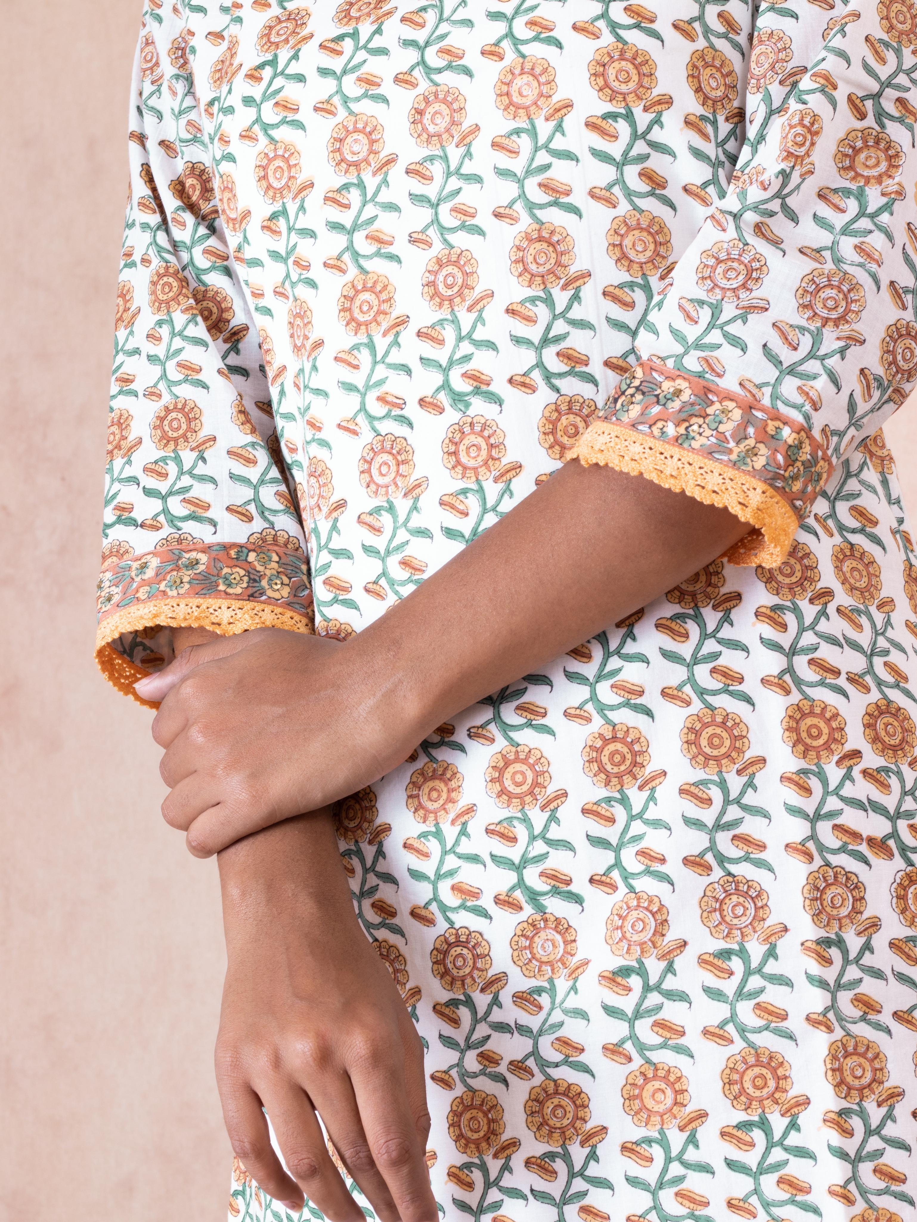this hand-block printed kurta is available - 18188656 - Zoom Image - 0