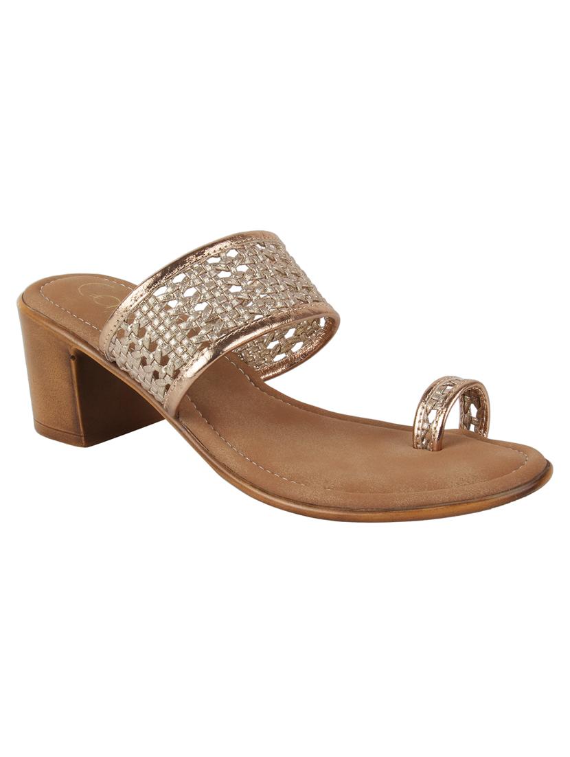 pink synthetic slip on sandals - 18192016 -  Zoom Image - 0