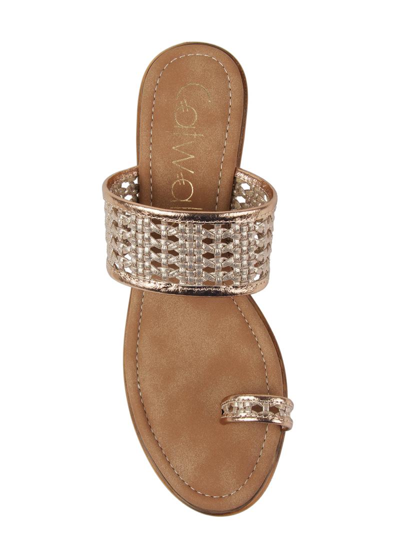 pink synthetic slip on sandals - 18192016 - Standard Image - 3