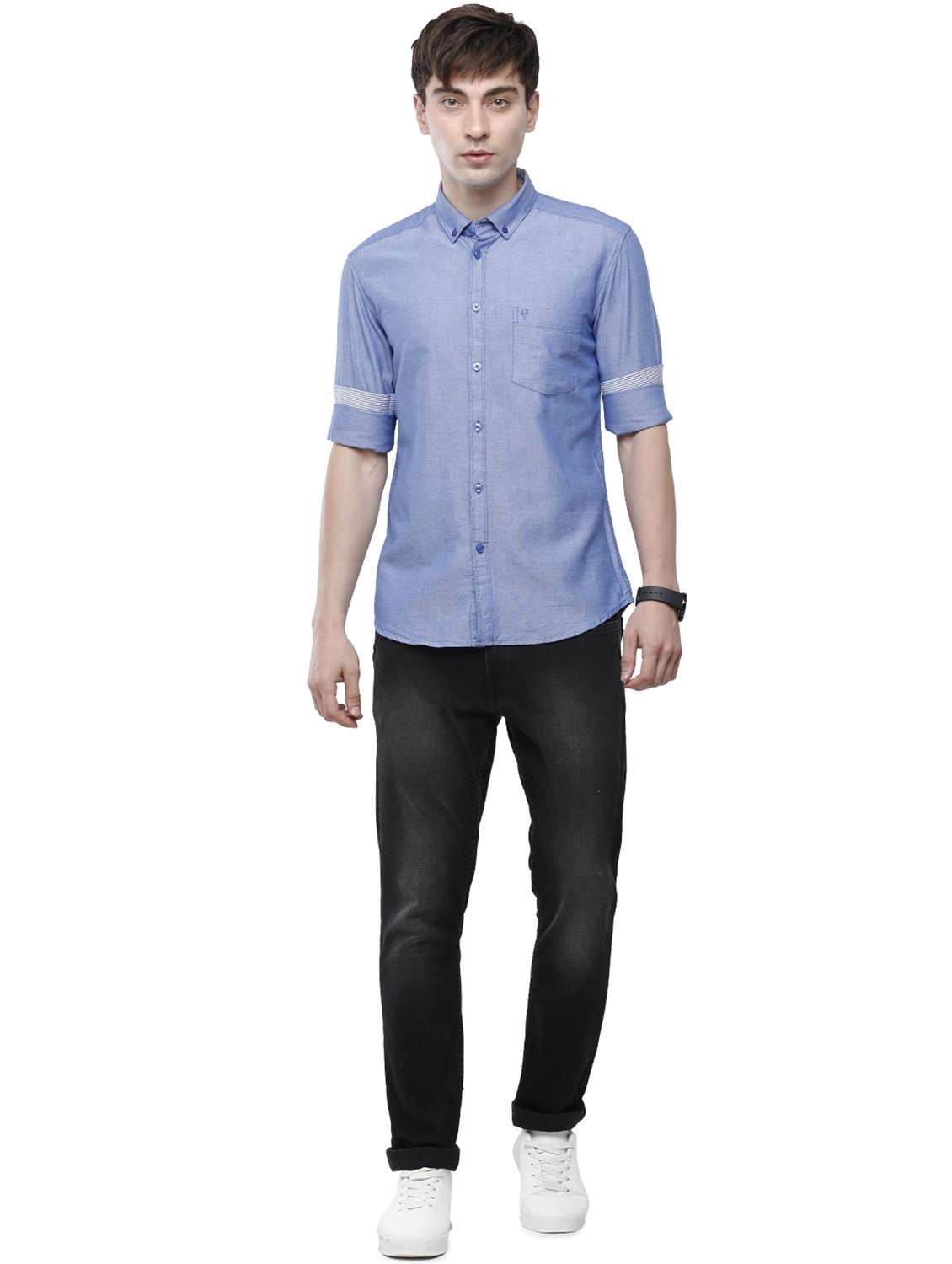 mens solid casual shirt - 18193390 -  Standard Image - 3