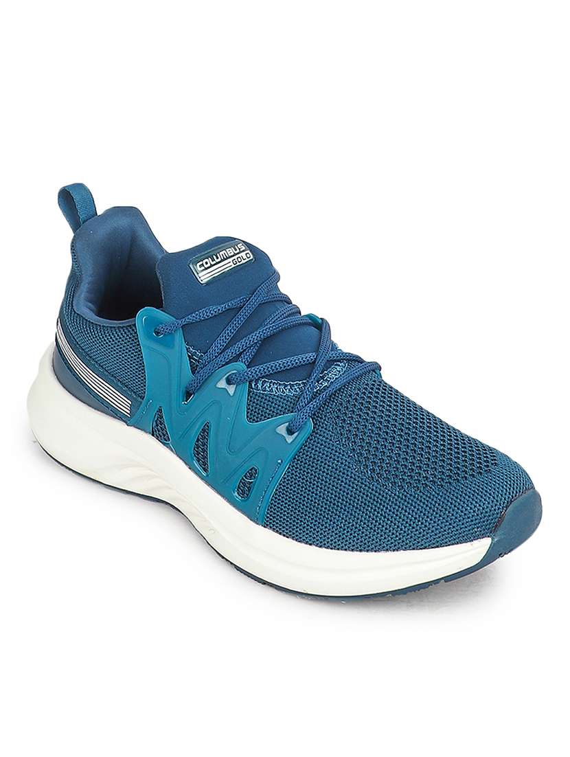 turquoise mesh sport shoes