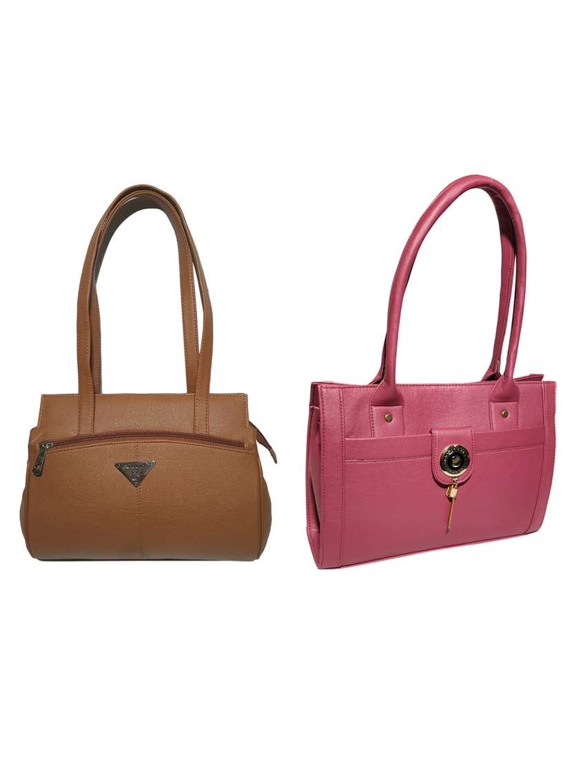 multi colored leatherette (pu) combo handbag - 18196623 -  Zoom Image - 0