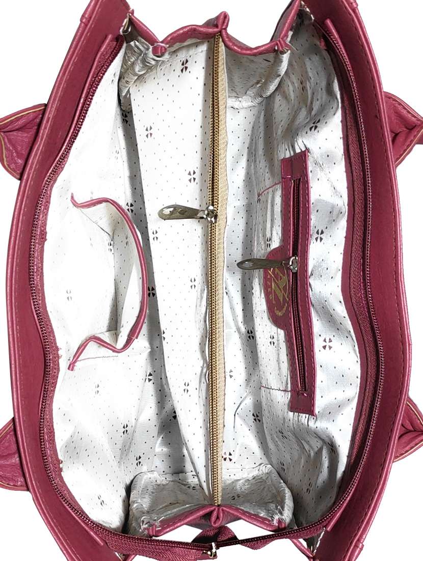 multi colored leatherette (pu) combo handbag - 18196626 -  Standard Image - 3