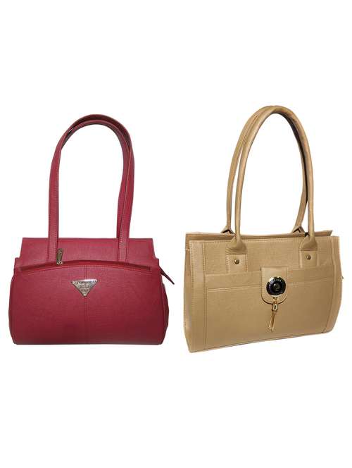 multi colored leatherette (pu) combo handbag - 18196627 -  Standard Image - 0
